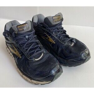 Men's Brooks Beast 16 Sneaker Shoes Navy Blue Gold Running Size 9.5